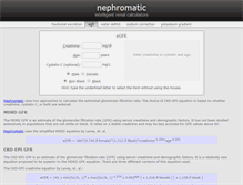 Tablet Screenshot of nephromatic.com
